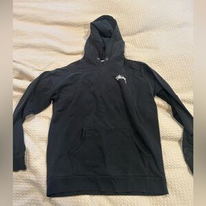 Black Stussy Y2K Tie Dye Hoodie